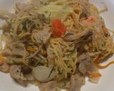 明太子と大葉の焼きそば作り方4写真