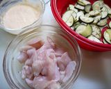 鶏と茄子の鮭レモンクリーム煮作り方1写真