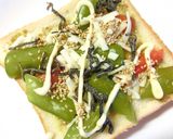 ゆず胡椒×七味×しし唐の和トースト作り方5写真