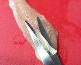 ささみの味噌マヨ一味焼き。作り方1写真