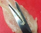 ささみの味噌マヨ一味焼き。作り方3写真
