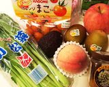 小松菜 とフルーツ あり合わせドリンク☆作り方1写真