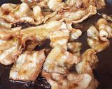 即席〜焼肉用豚バラで角煮風豚丼作り方2写真
