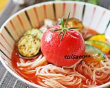 ＊Wトマトの真っ赤なぶっかけ素麺＊作り方6写真