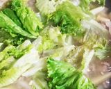 筍と挽き肉のレタスあんかけ麺!作り方6写真