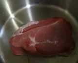 豚ももブロックの梅酒煮作り方1写真