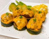 ☼チーズとひき肉♪ズッキーニのオーブン焼作り方6写真