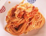 うまっ!!海老のトマトクリームパスタ。作り方15写真
