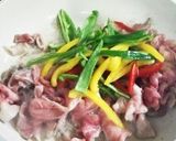 カラフルピーマンとお肉のカレー炒め作り方3写真