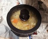 野菜ベーコンスープ新聞保温、味しみしみ〜作り方3写真