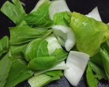 レンジで簡単もう一品★茸と青菜の胡麻和え作り方2写真