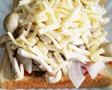 食物繊維たっぷりキノコピザトースト作り方6写真