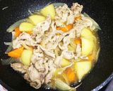 フライパンで肉じゃが作り方5写真