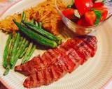 グリルパンで焼くだけ 和牛さがりと野菜編作り方5写真