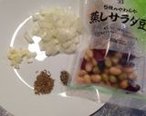 蒸しサラダ豆のクミンマヨネーズ和え作り方1写真