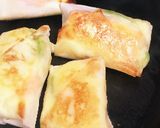 サーモンとチーズの洋風春巻き☆*+作り方8写真