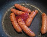ウインナーのケチャップ炒め作り方1写真