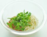 豆苗とトマトのサラダそうめん作り方6写真