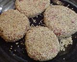 大葉にんにく醤油でゴマハンバーグ!作り方2写真