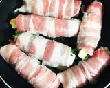 豚バラ肉の大葉チーズ野菜巻き作り方4写真