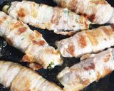 豚バラ肉の大葉チーズ野菜巻き作り方5写真