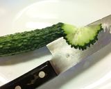 鮮やか緑色～胡瓜のふちどりリボン作り方6写真