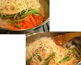 トリガイ(鳥貝)の春色パスタ作り方3写真