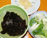 豚肉と玉子きくらげの炒めもの(木須肉)作り方1写真