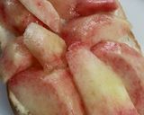 焼き桃チーズシュガートースト！作り方3写真