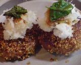 大葉にんにく醤油でゴマハンバーグ!作り方5写真