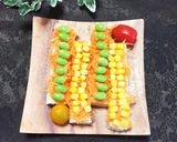 初心者用 ステイック　オープンサンド作り方4写真