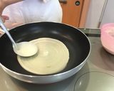 お好み焼きの生地とソースでピザ！作り方2写真