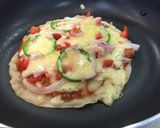 お好み焼きの生地とソースでピザ！作り方9写真