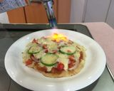 お好み焼きの生地とソースでピザ！作り方10写真