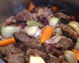 お手軽、牛スネ肉の赤ワイン煮作り方5写真