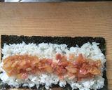 玉ねぎとベーコンの細巻き作り方4写真