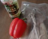 イカの一夜干しとパプリカのオリーブ油和え作り方1写真