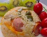 チキンクリームの炊き込みピラフ♫作り方7写真
