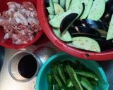 なすピーマン豚肉のお酢炒め♪中華風作り方1写真
