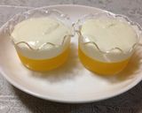 オレンジゼリーとチーズムースの2層仕立て作り方8写真