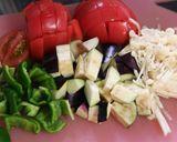 夏野菜たっぷりカレーうどん作り方2写真