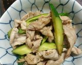 豚細切れとキュウリのポン酢炒め作り方5写真