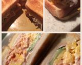 キャベツ＊たまご＊ハムのサンドイッチ作り方4写真