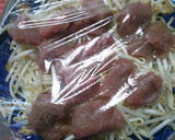 簡単！　豚肉と　もやしの　レンジ蒸し♫　作り方5写真
