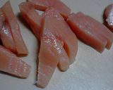 調理室ﾖﾘ～スティック魚の竜田揚げ♪作り方1写真
