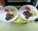 ジンギスカン肉を丸めて→ワンプレート♪作り方5写真