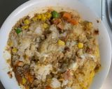 レンジ簡単ピリ辛中華風梅照味炒飯弁当作り方11写真