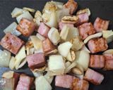 ベーコンじゃがいもインゲンのホットサラダ作り方4写真