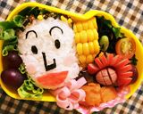 キャラ弁♡しょくぱんまん作り方1写真