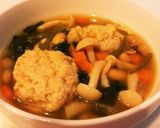 鶏団子の具だくさん お吸い物作り方5写真